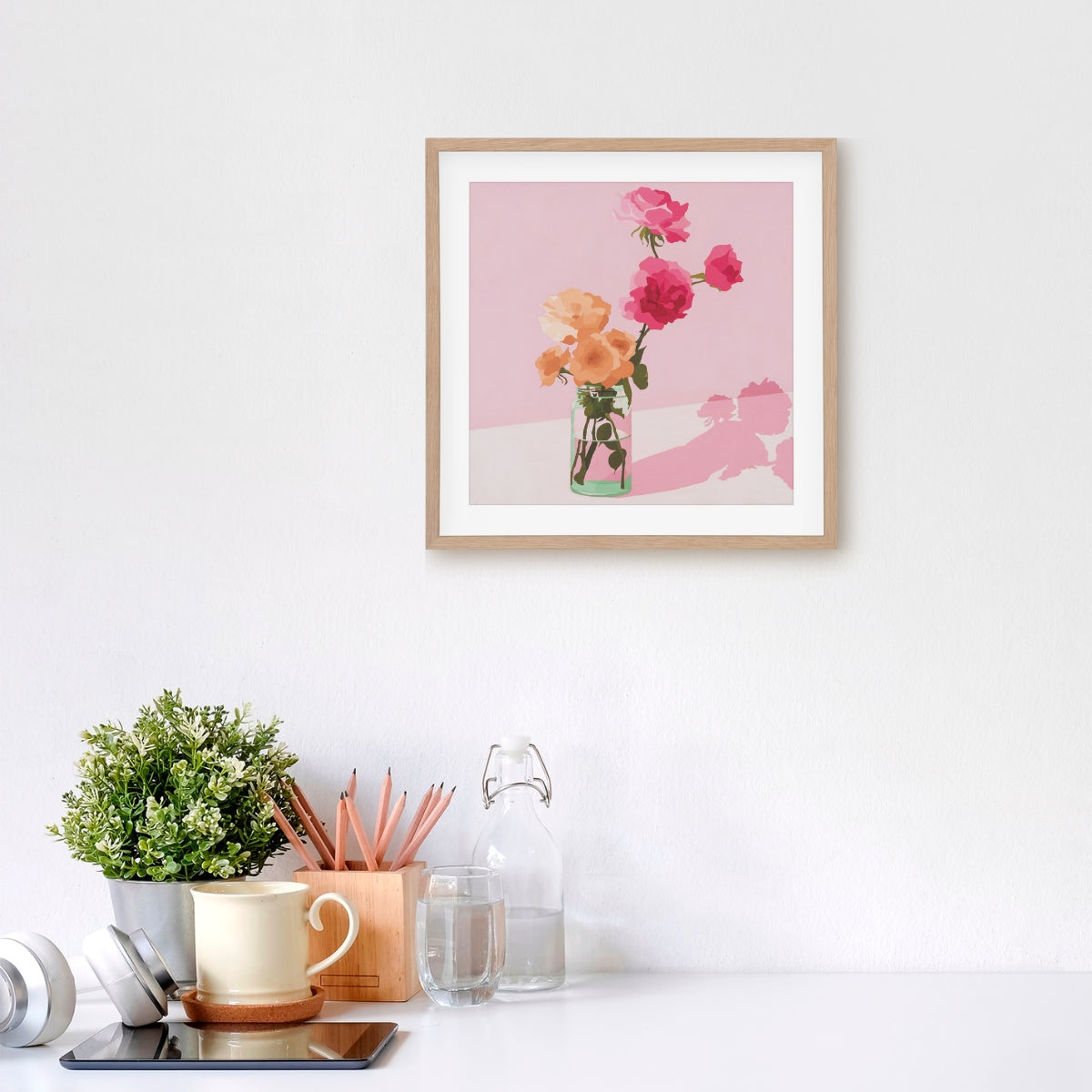 colorful family art calendar for your walls based on original still life vibrant, bright and fresh oil paintings by australian emerging artist yani lenehan