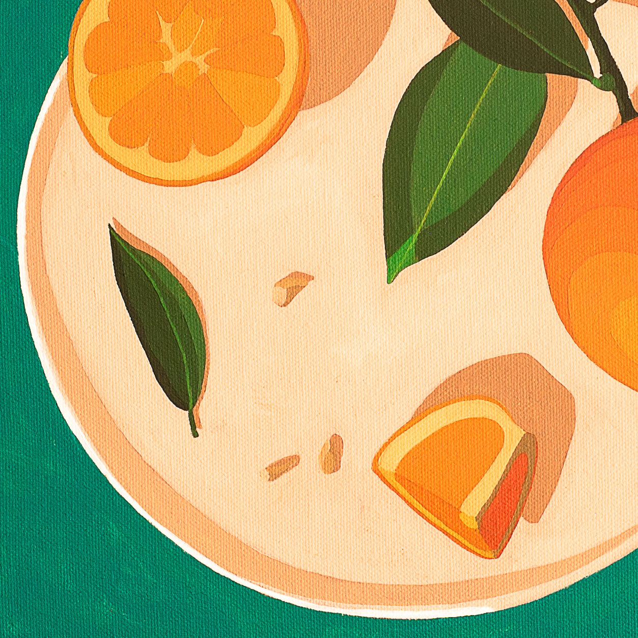 Orange Zest Australian oil painting