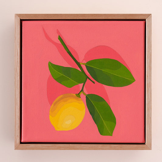 Whimsy Lemon on Coral
