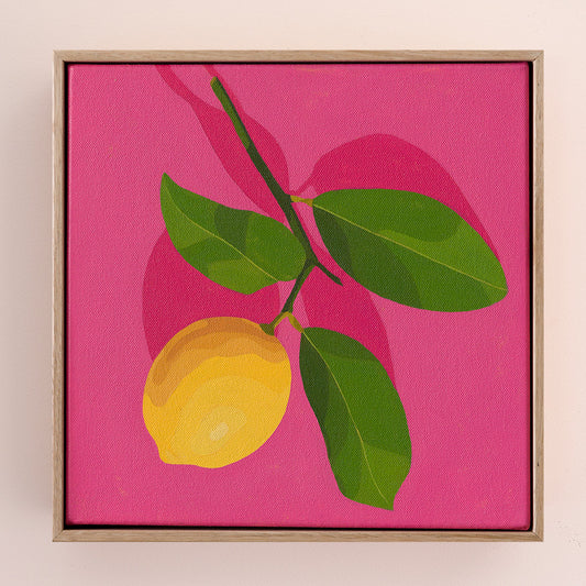 Whimsy Lemon on Pink
