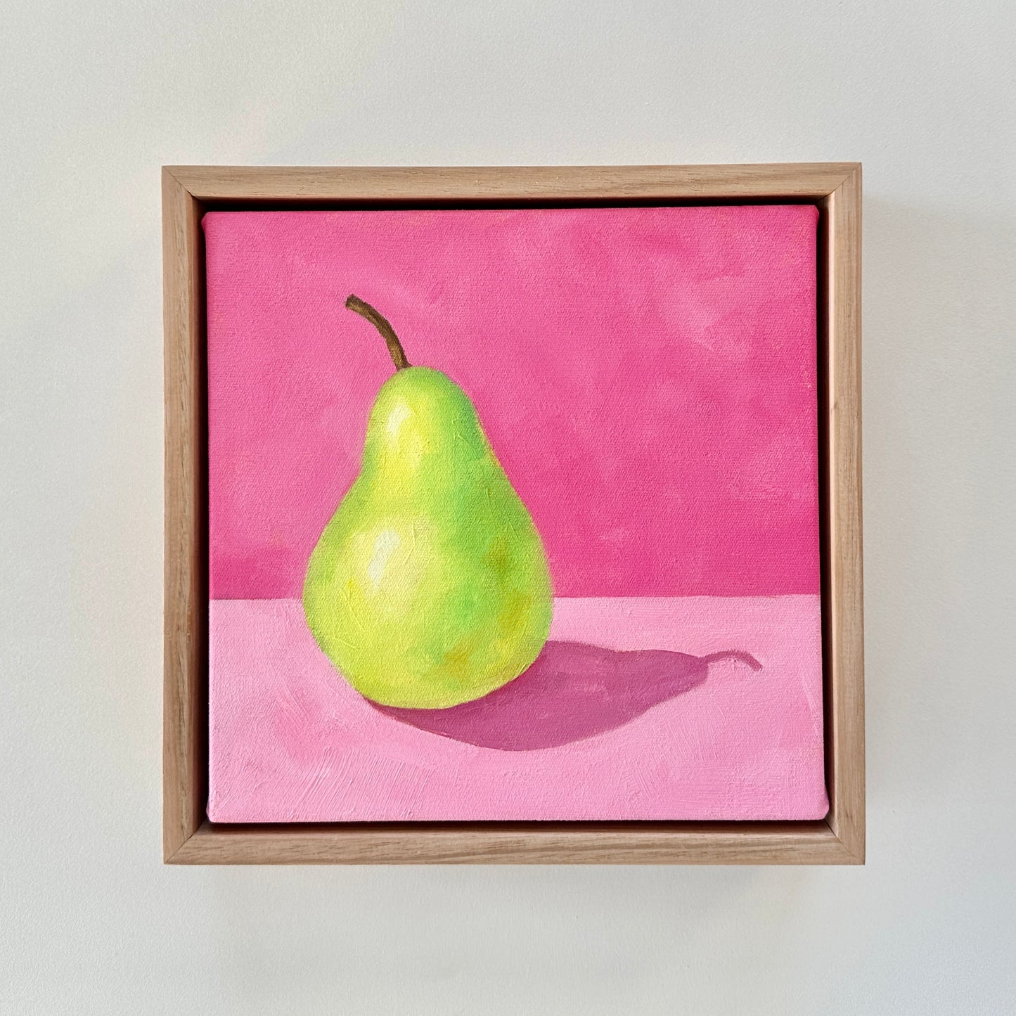 Green Pear on Pink Candy