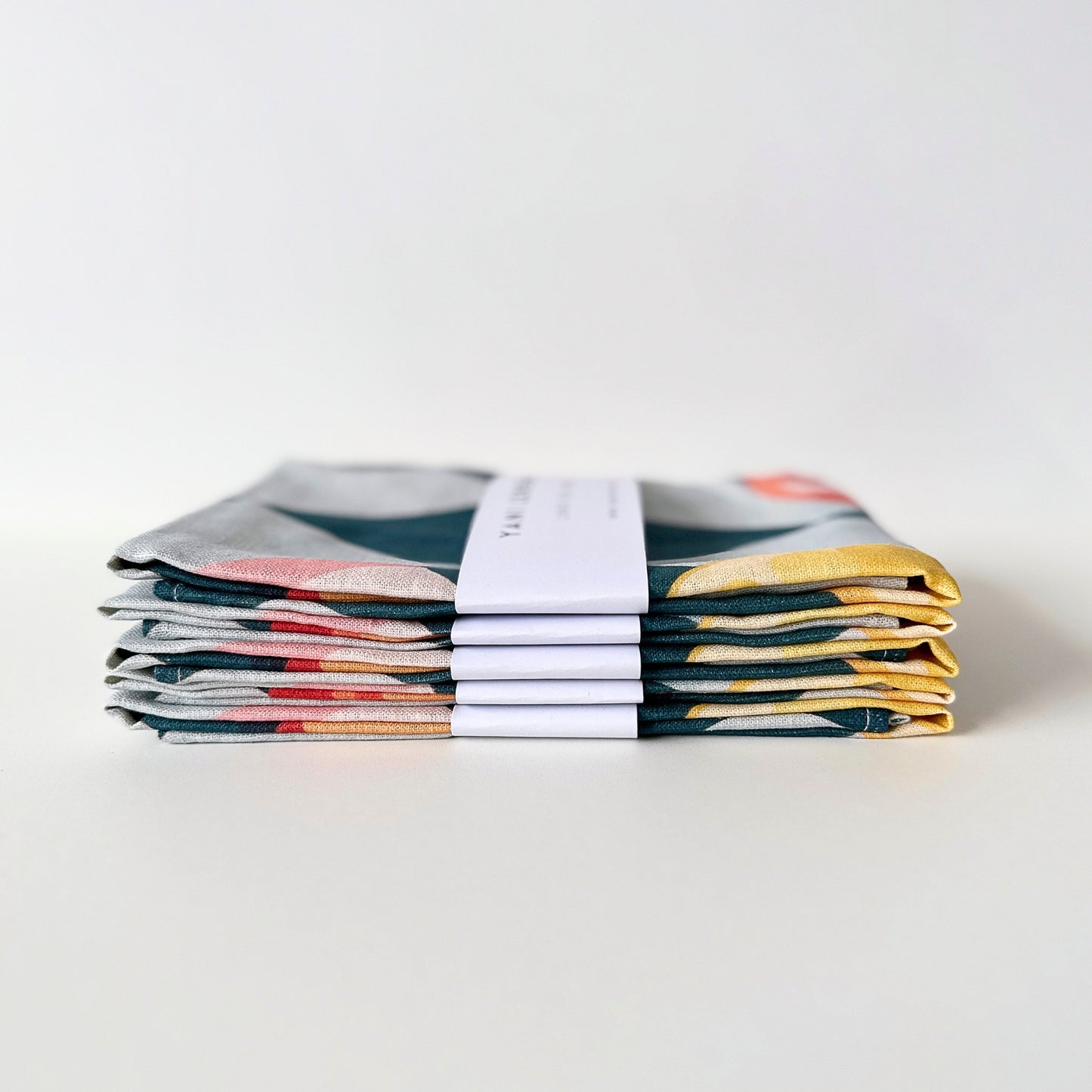 Linen Tea Towel - Pomegranate, Citrus and Stone Fruit