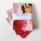 100% pure linen contemporary colourful fruit art tea towel