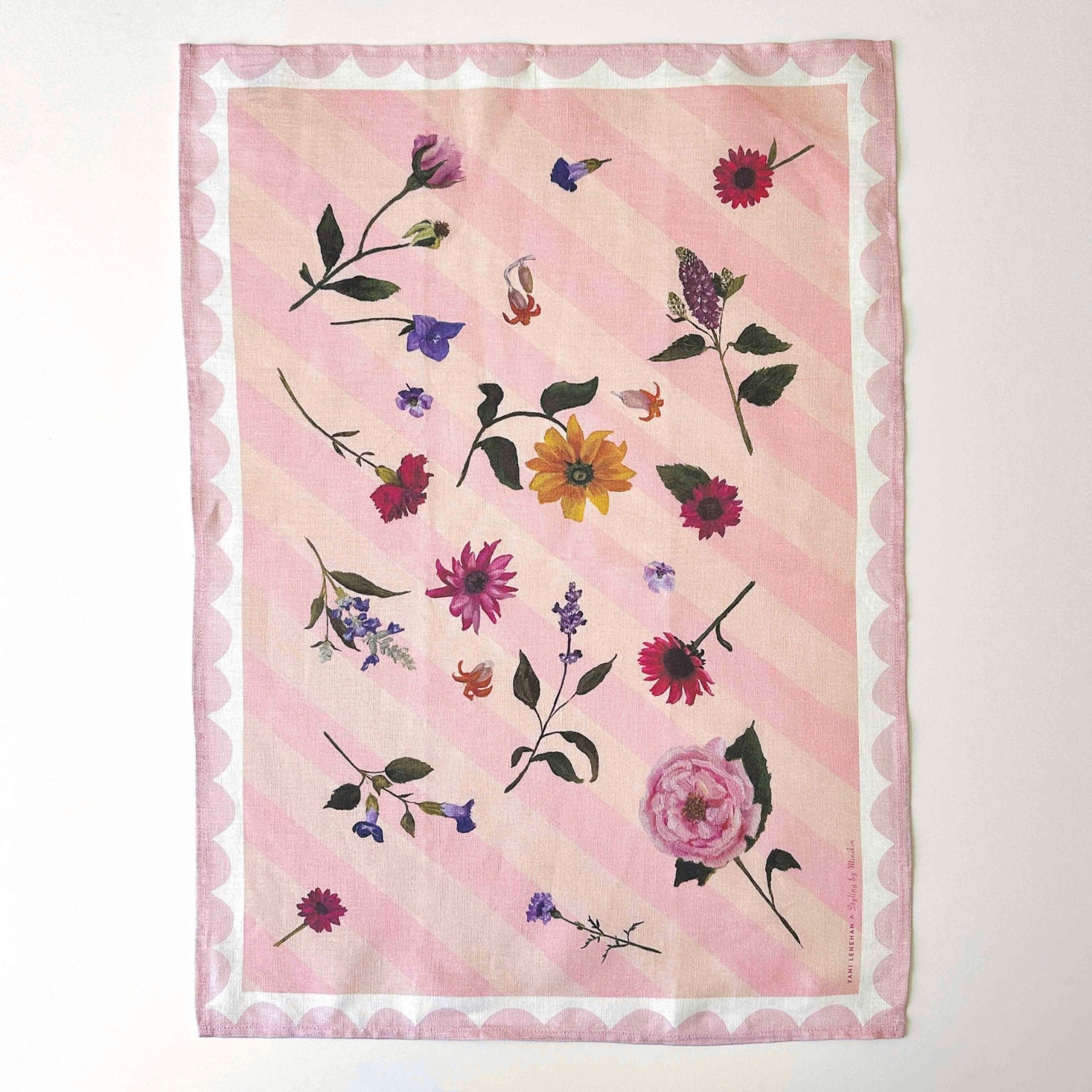 100% linen tea towel perfect for mother's day, a housewarming gift and to add a luxurious feel to your kitchen and home