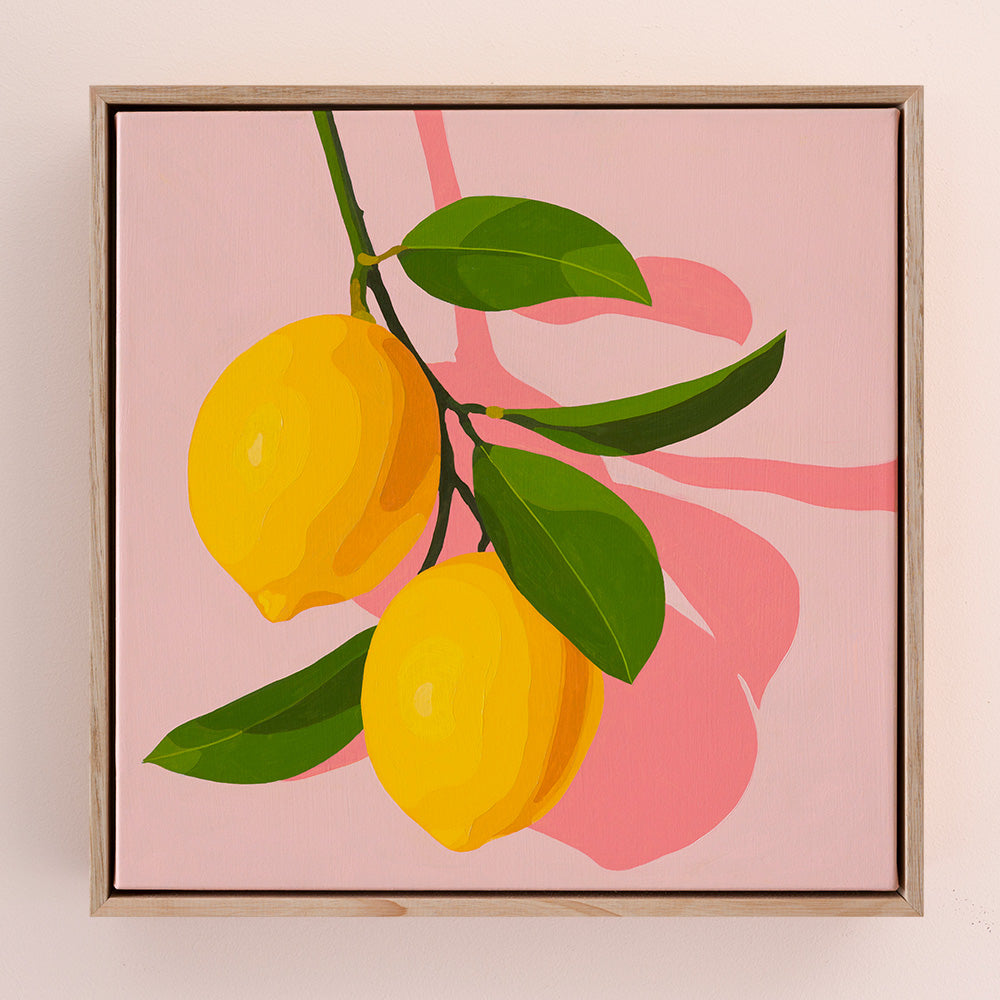 Whimsy Lemons on Blush